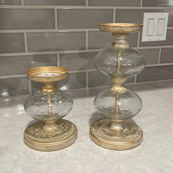 Pier 1 Accents Pier Pillar Candle Holders Poshmark